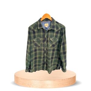 Western snap flannel button up